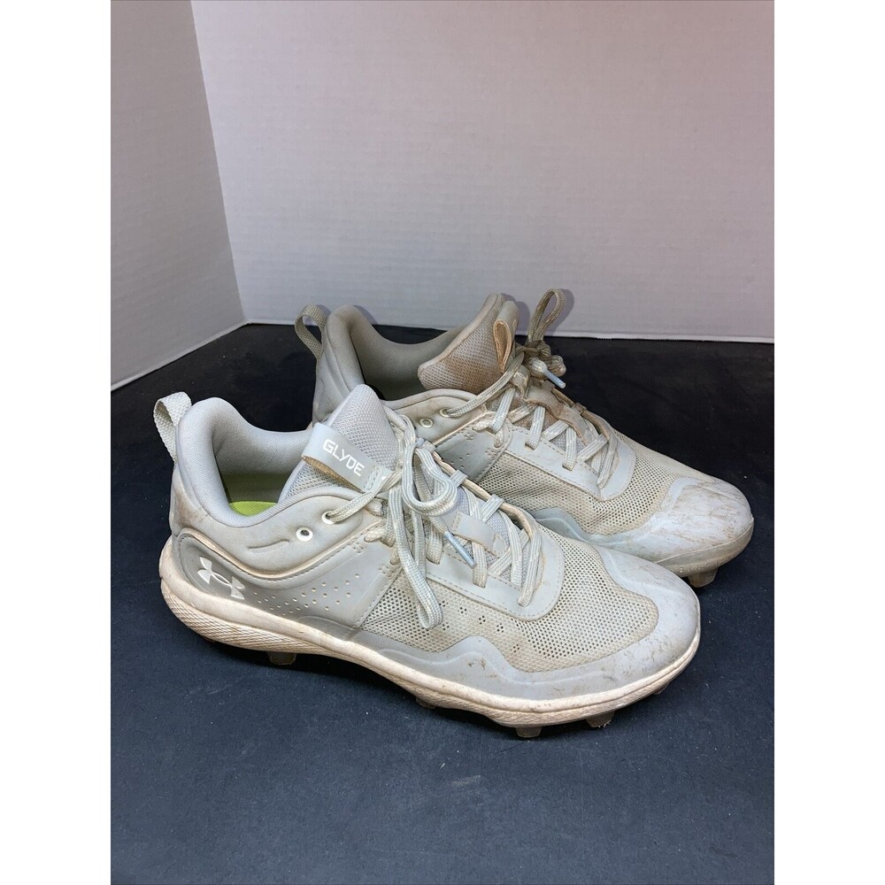 Under Armour Womens Glyde Charged Fast Pitch Softball Cleats Silver Size